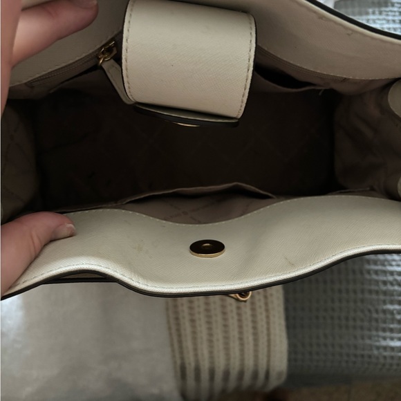 Gently used Michael Kors handbag, has handles and a strap with gold accents - Picture 2 of 3